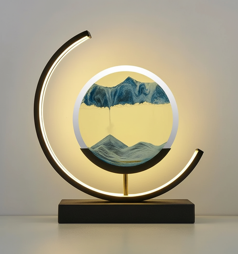Warm Ambient Table Light with Soft Glow