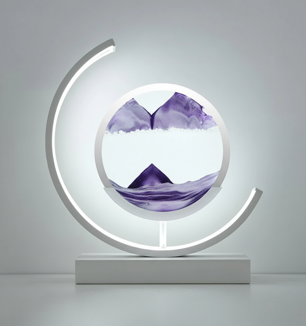Warm Ambient Table Light with Soft Glow