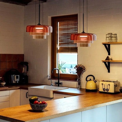 Elegant Glass Pendant Lamp for Dining Room