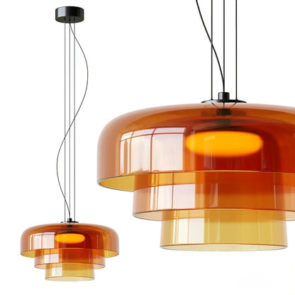 Elegant Glass Pendant Lamp for Dining Room
