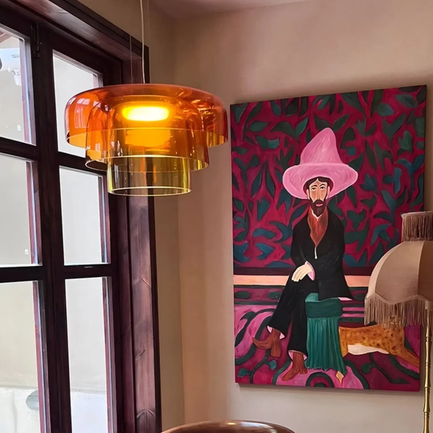 Elegant Glass Pendant Lamp for Dining Room