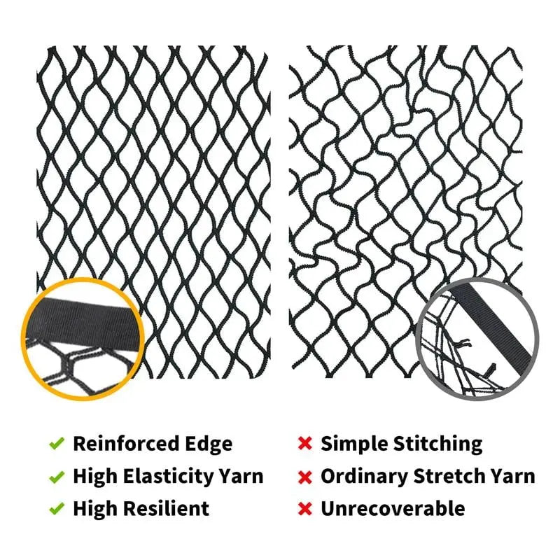 Durable Travel Bag Net with Strong Clips