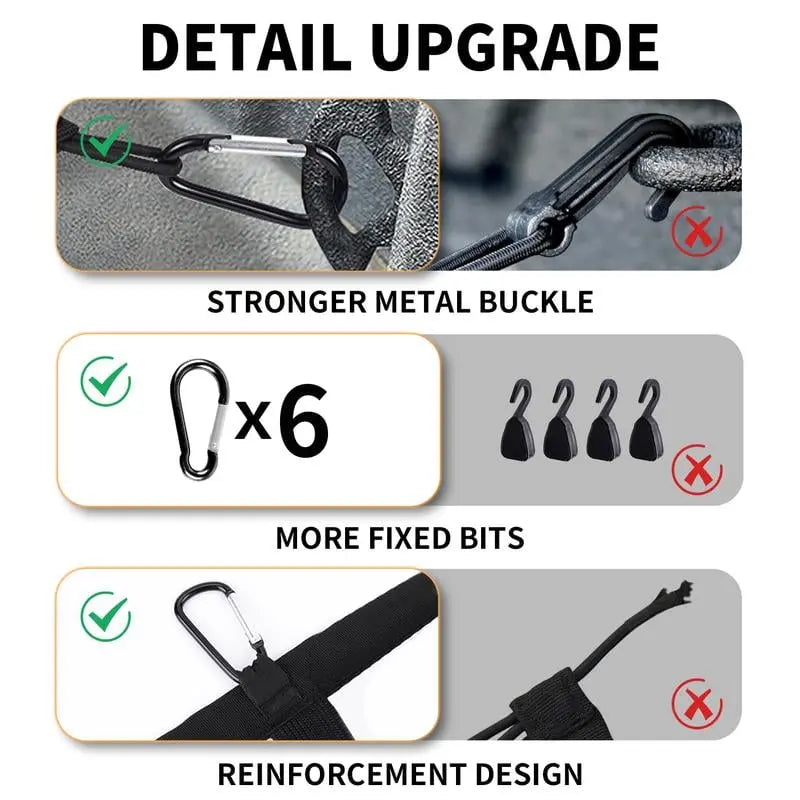 Durable Travel Bag Net with Strong Clips
