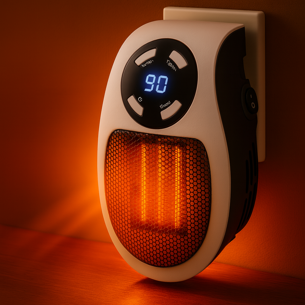 Compact Digital Wall Heater with Thermostat