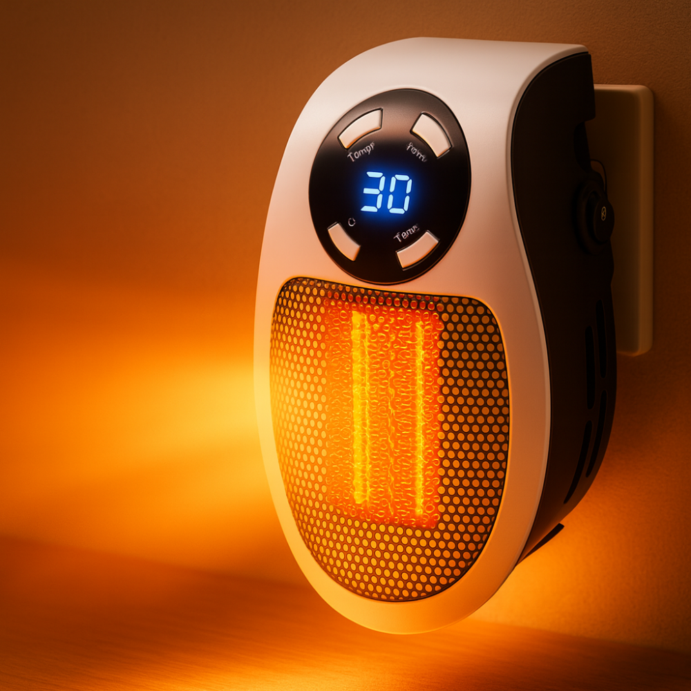 Compact Electric Space Heater with Remote Control