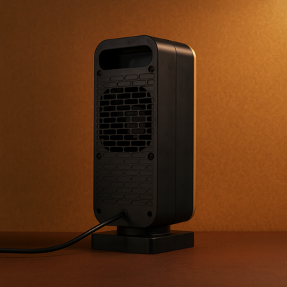 Compact Safe Electric Ceramic Heater with Tip Over Switch