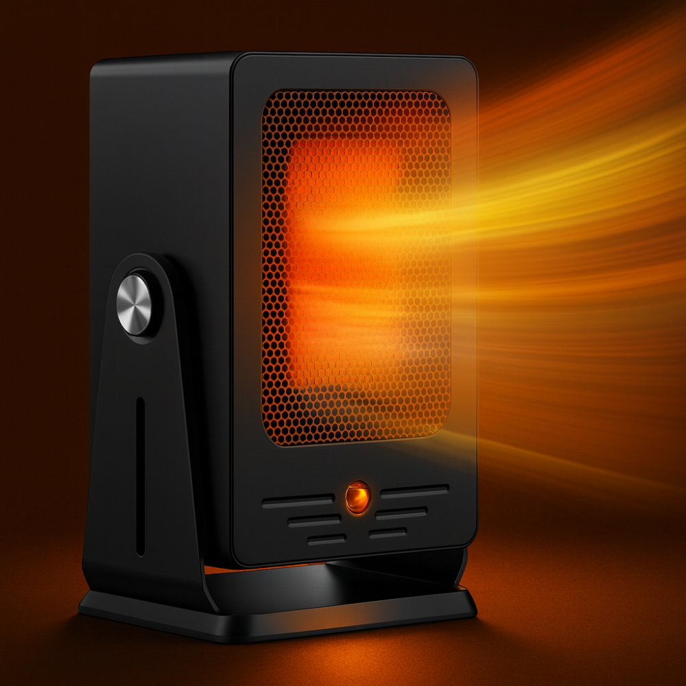 Compact Ceramic Electric Heater 900W Portable Thermostat - Cofik