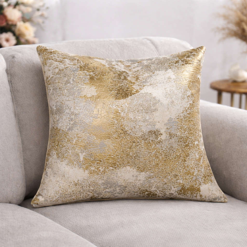 Gold Velvet Decorative Pillow Cover - Cofik
