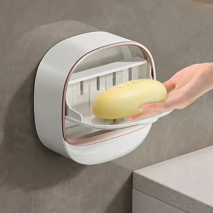 Stylish Bathroom Soap Holder with Drainage Tray - Cofik