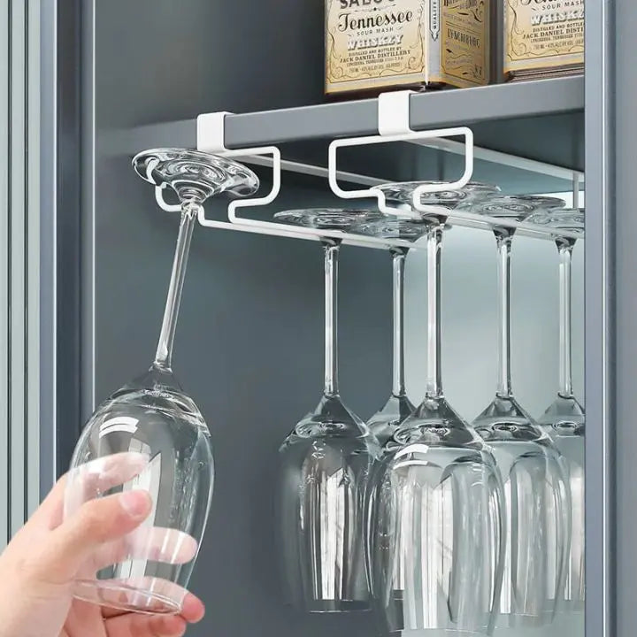 Stylish Under Cabinet Wine Glass Rack - Cofik