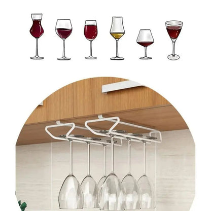 Stylish Under Cabinet Wine Glass Rack