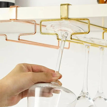 Stylish Under Cabinet Wine Glass Rack