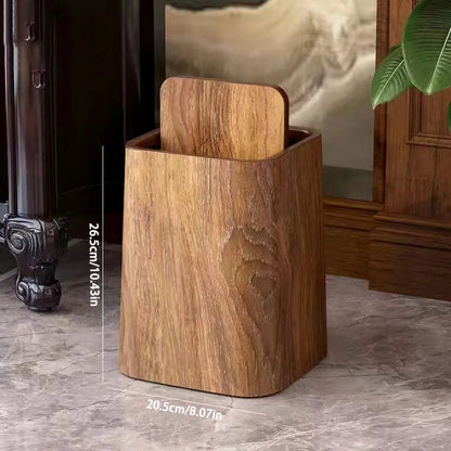 Luxury Marble Trash Can with Swing Top - Cofik