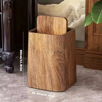 Luxury Marble Trash Can with Swing Top