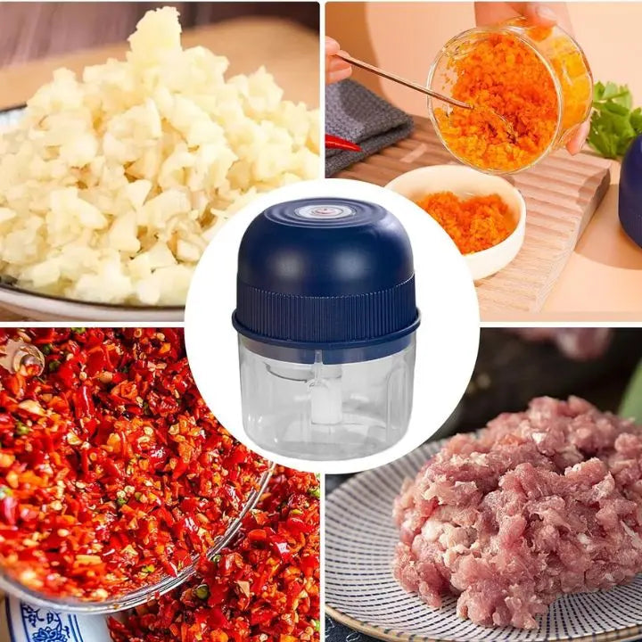Compact Electric Food Slicer - USB Powered & Easy Use