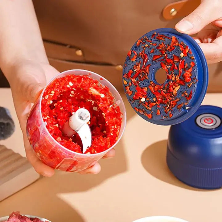 Compact Electric Food Slicer - USB Powered & Easy Use