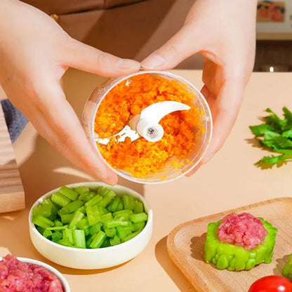 Compact Electric Food Slicer - USB Powered & Easy Use