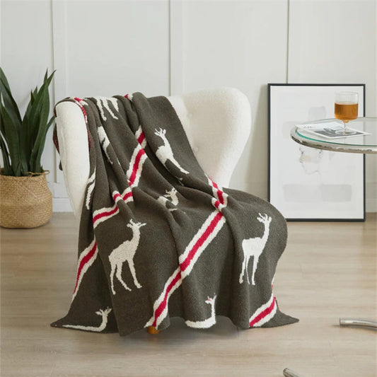 Cozy Animal Print Throw Blanket - Plush Microfiber Blanket - Cofik