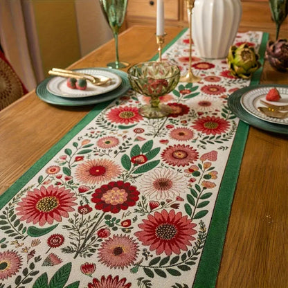 Decorative Flower Fringe Table Runner