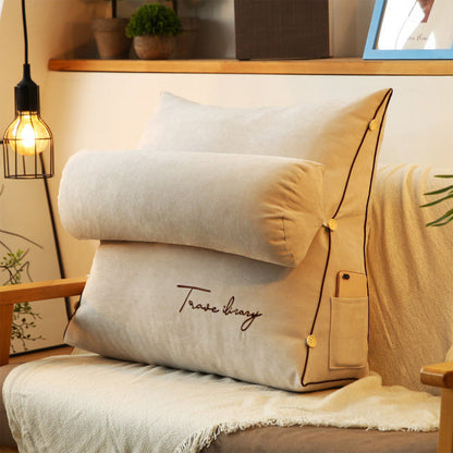 Contoured Back Support Pillow - Soft Reading Cushion
