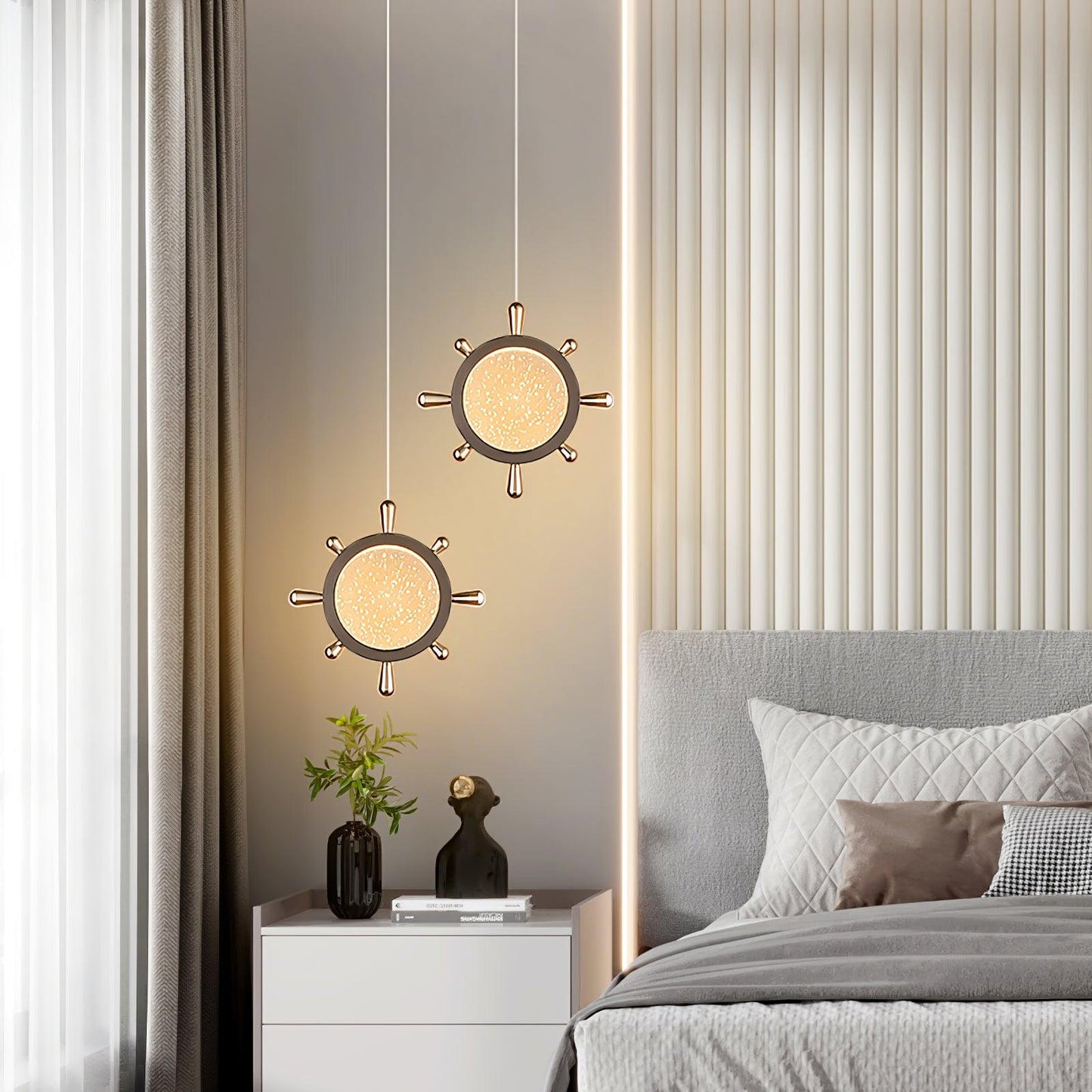Sleek Modern LED Hanging Light Fixture