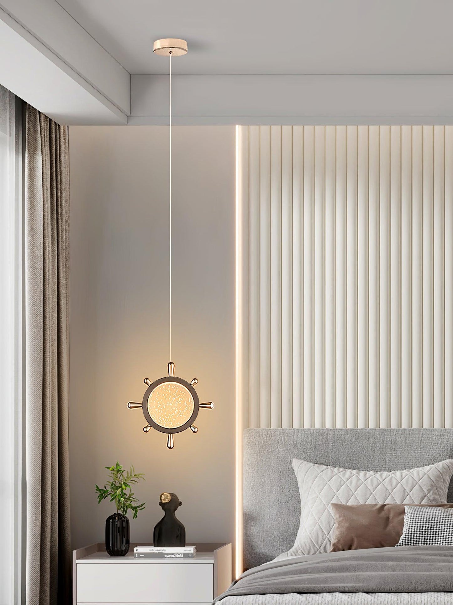 Sleek Modern LED Hanging Light Fixture