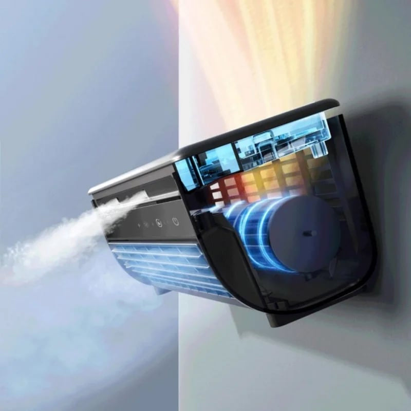Compact Wall Mounted Air Conditioner Fan