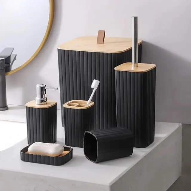 Complete 6-Piece Bath Accessory Set - Cofik