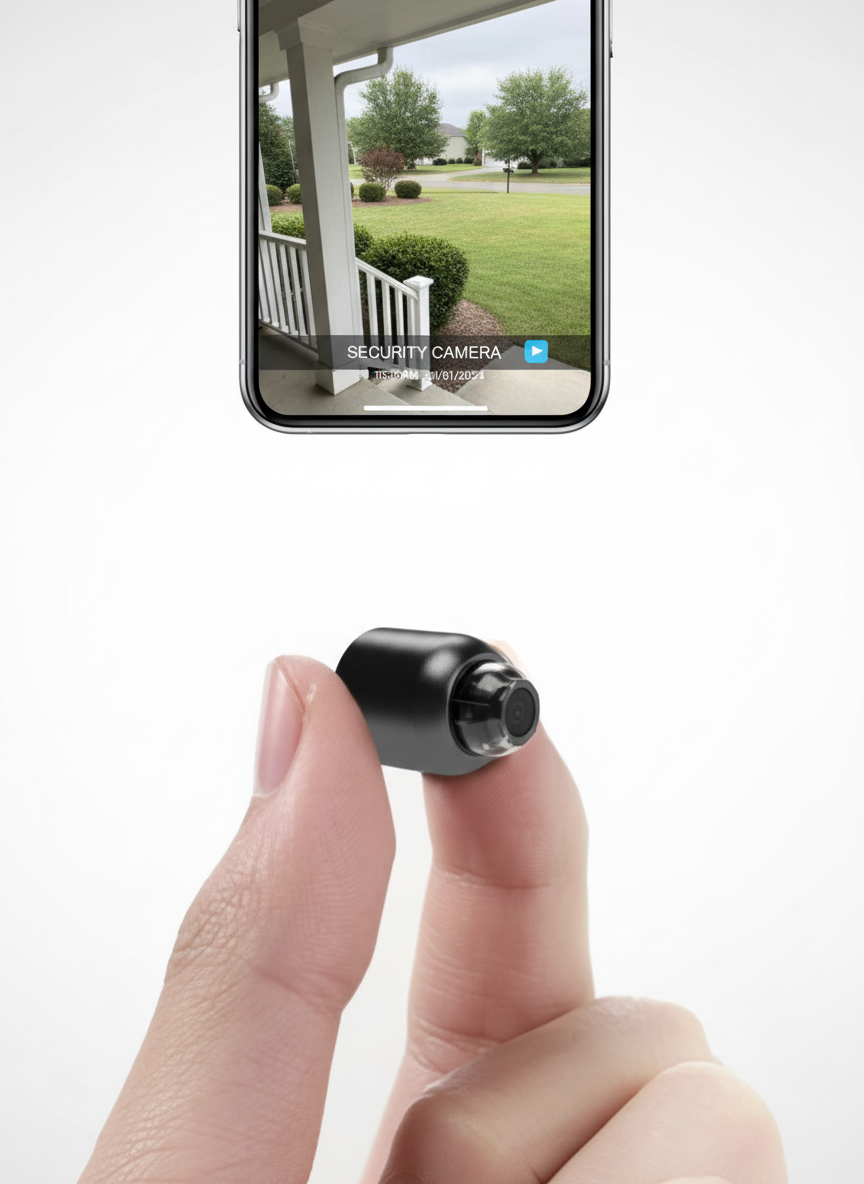 Compact Wireless Night Vision Surveillance Camera
