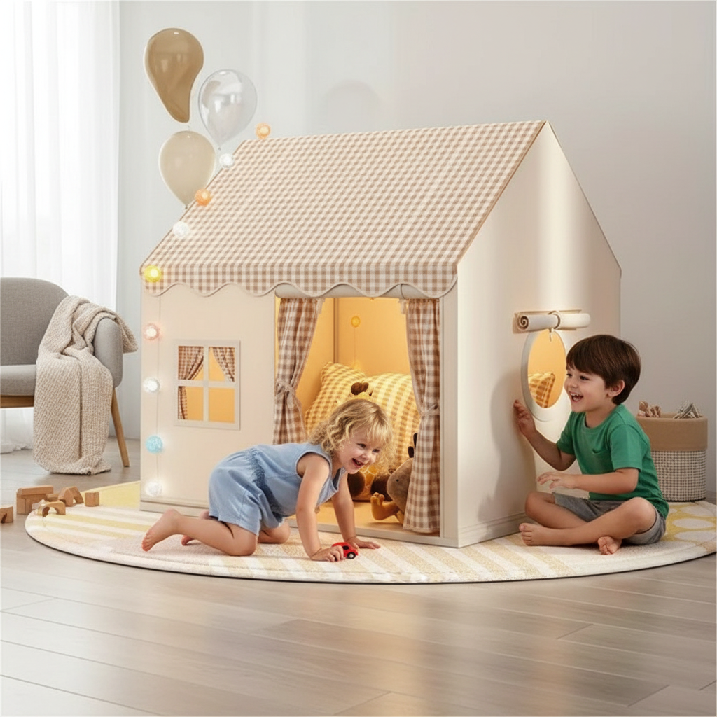 Colorful Kids Playhouse Tent for Indoor Outdoor Fun