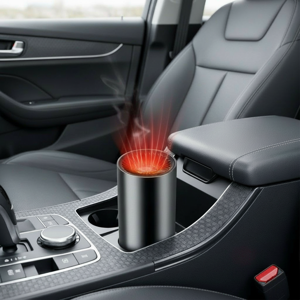 Compact Car Heater Defroster - Quick Warm Air Blower - Cofik