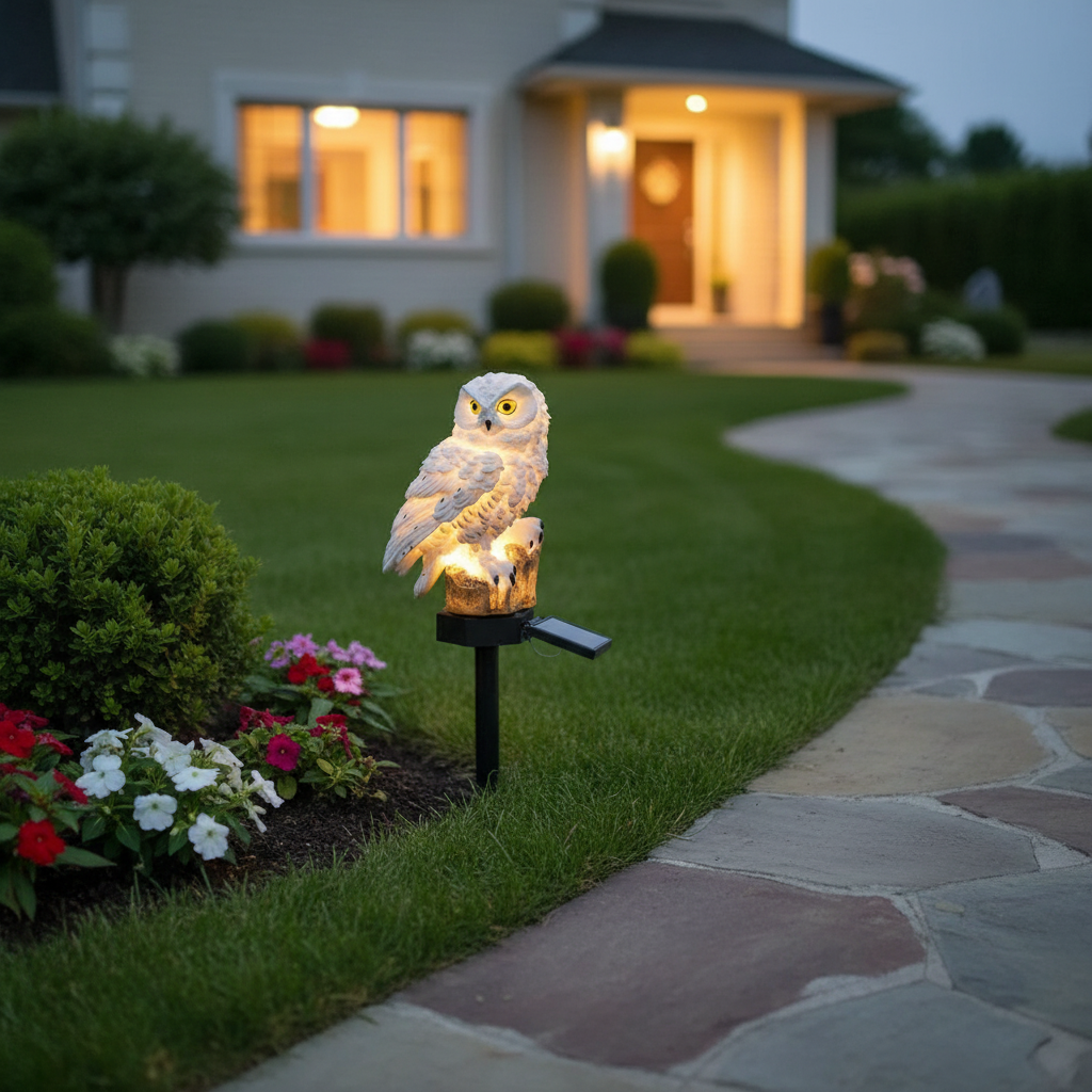 Bright Solar Powered Outdoor Lamp