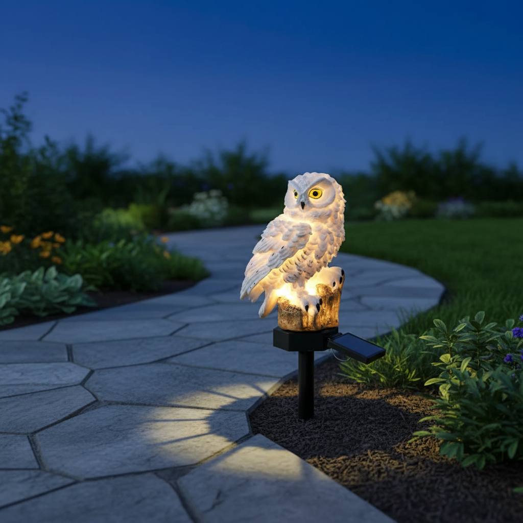 Bright Solar Powered Outdoor Lamp