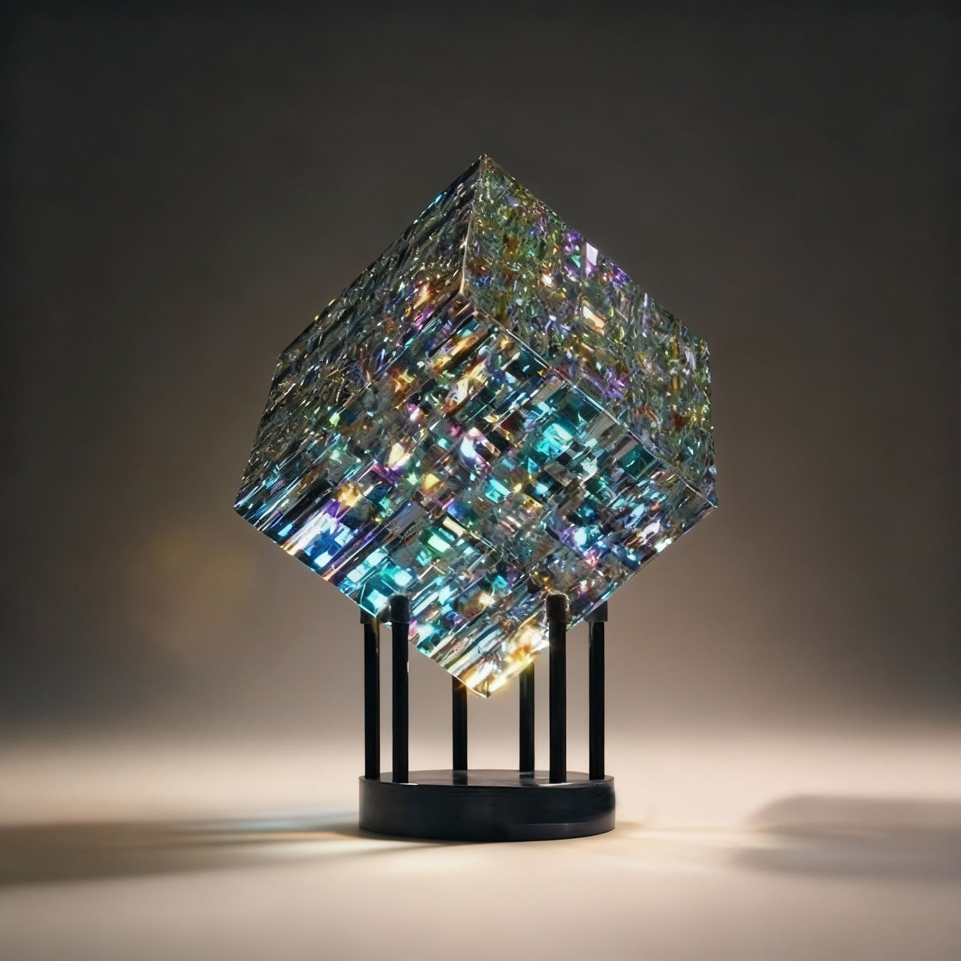 Colorful Glass Crystal Rainbow Decorative Paperweight - Cofik