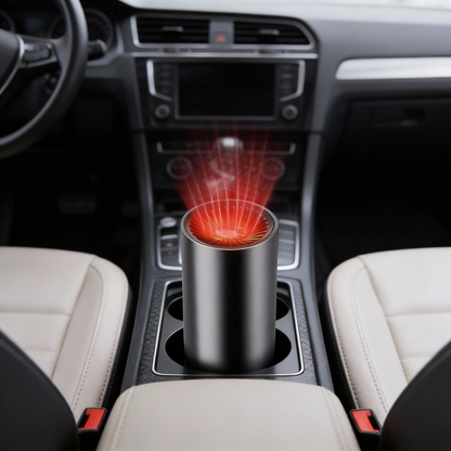 Compact Car Heater Defroster - Quick Warm Air Blower