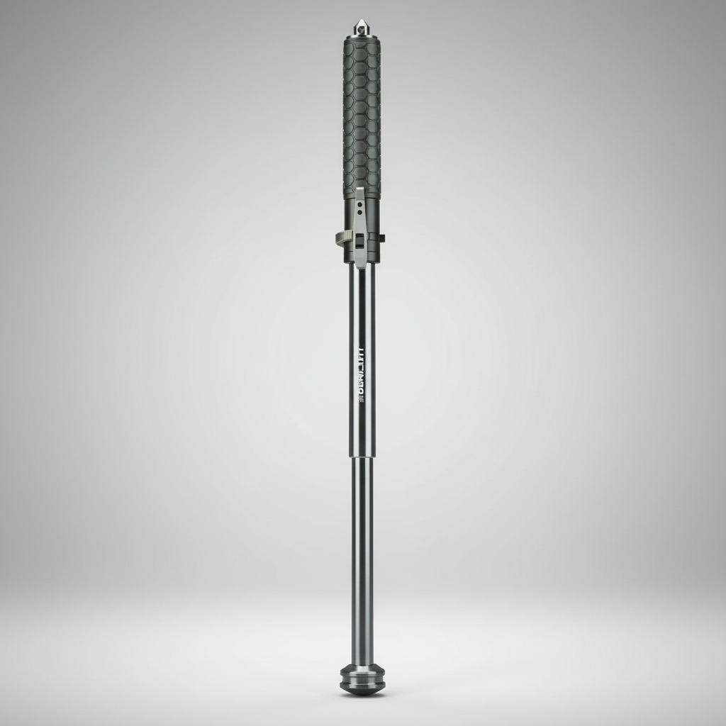 Foldable Hiking Staff with LED Light and Safety Tip