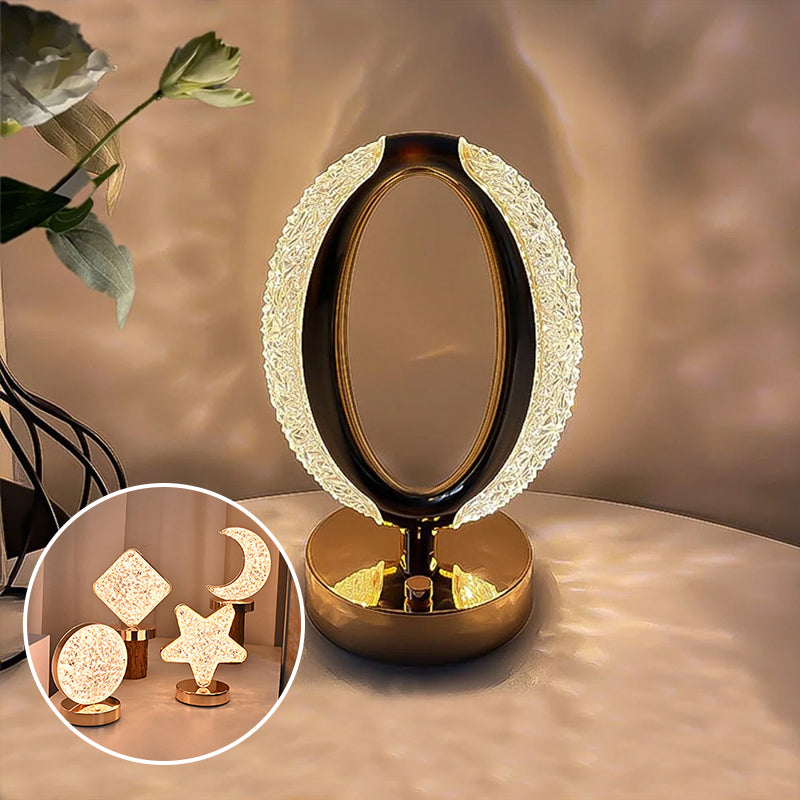 Silver Night Metal Desk Lamp