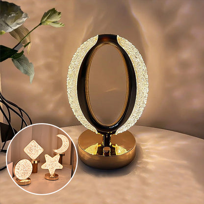Silver Night Metal Desk Lamp