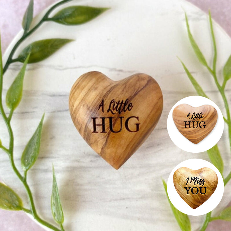 Mini Wooden Heart Charm Token