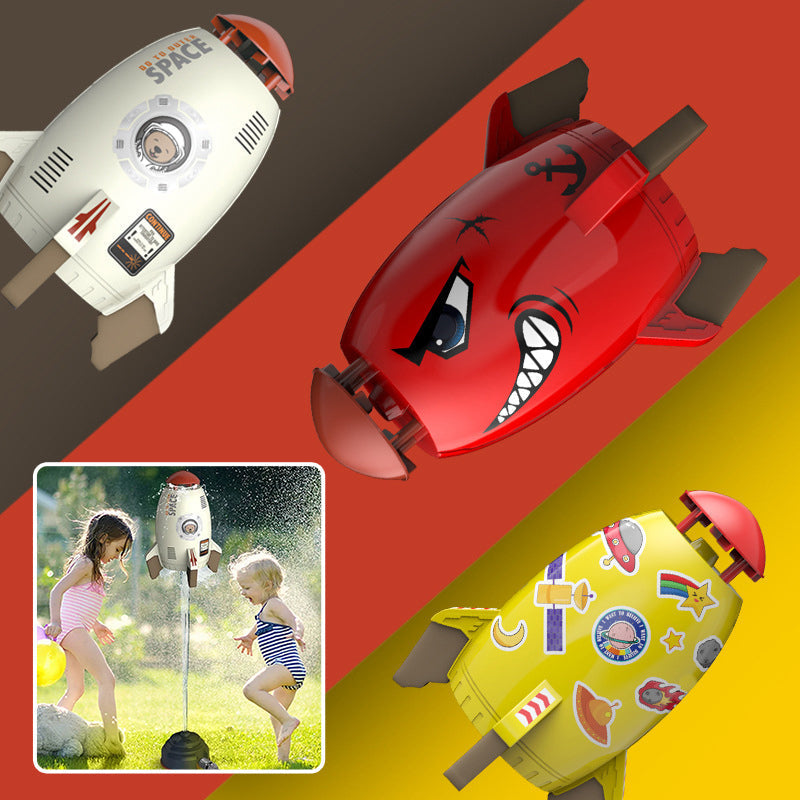 Fun Kids Water Rocket Sprinkler for Garden Play