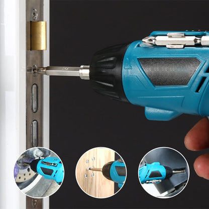 Compact Portable Power Drill Set