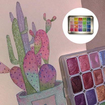 Vibrant Watercolor Art Supply Kit