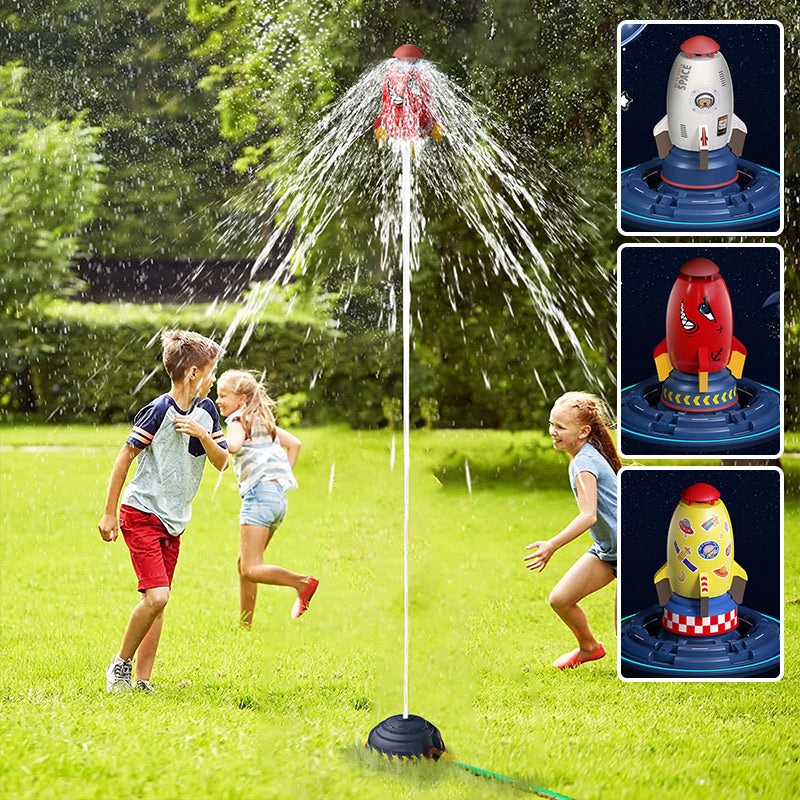 Fun Kids Water Rocket Sprinkler for Garden Play