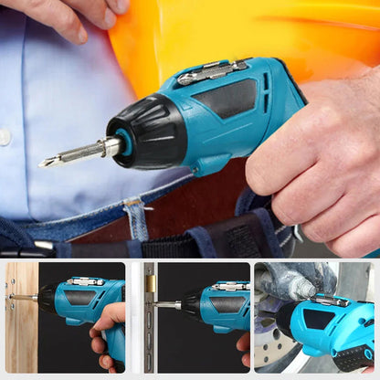 Compact Portable Power Drill Set