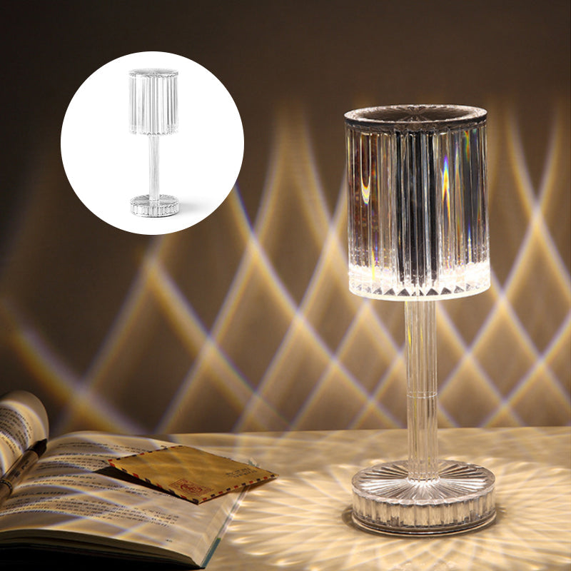 Sleek Dimmable Crystal Table Lamp