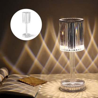 Sleek Dimmable Crystal Table Lamp