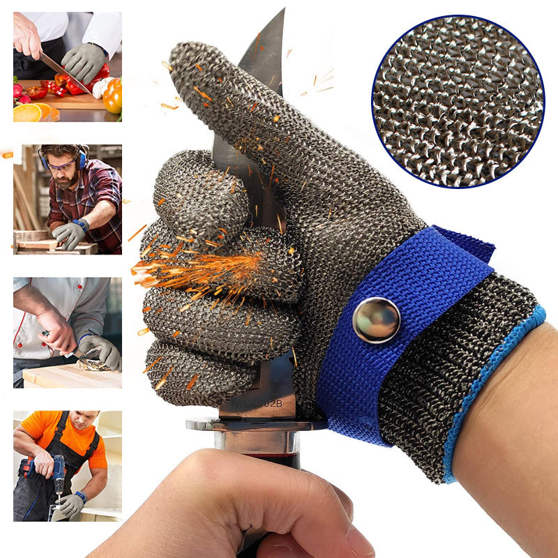 Durable Steel Mesh Lab Safety Gloves