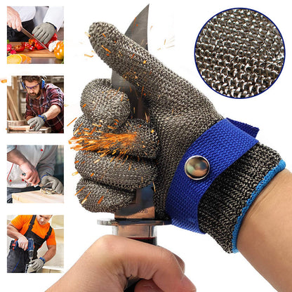Durable Steel Mesh Lab Safety Gloves