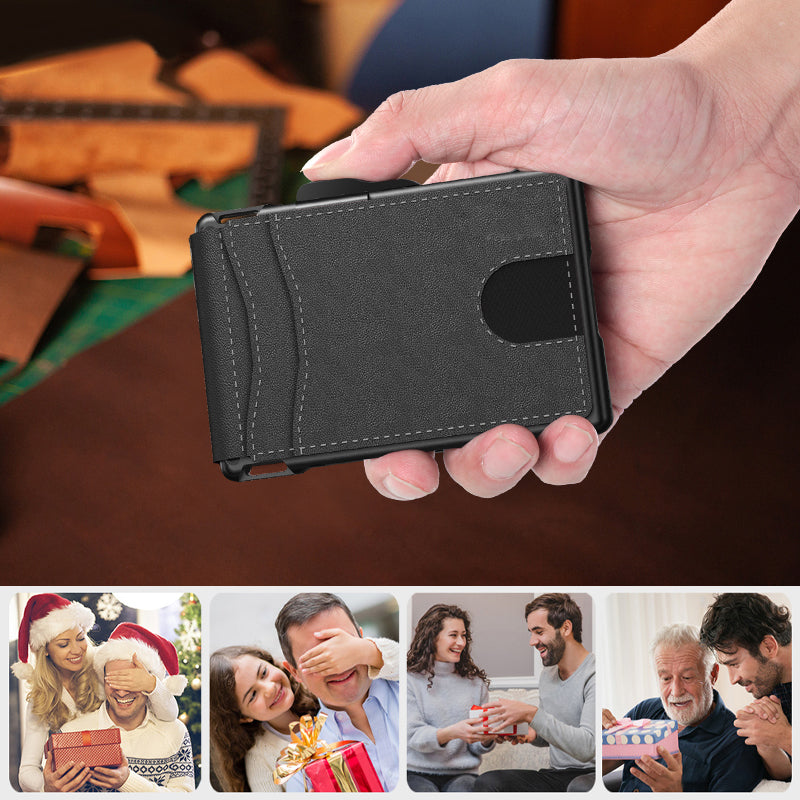 Premium Leather AirTag Wallet Card Holder