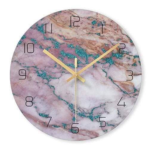 Stylish Marble Effect Wall Clock